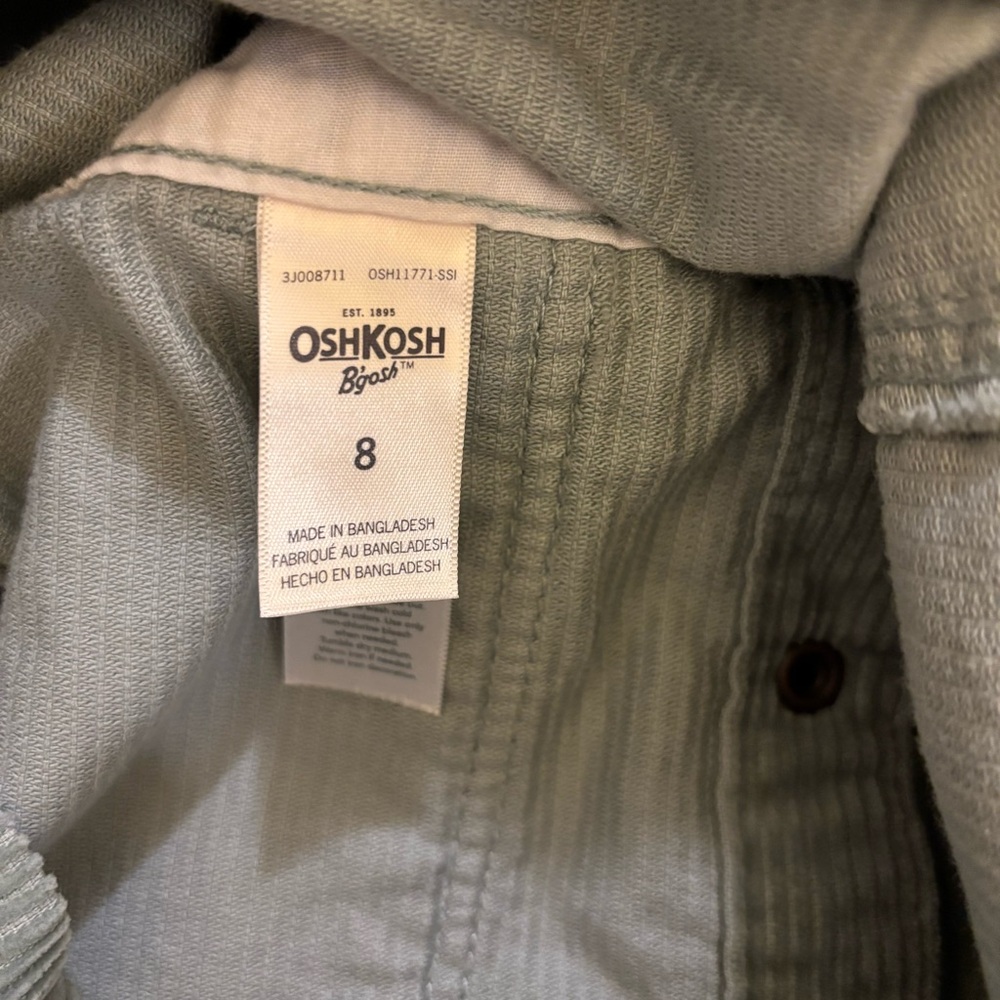 Oshkosh B’gosh Girls Cotton Overalls - Size 8 - Picture 6 of 7